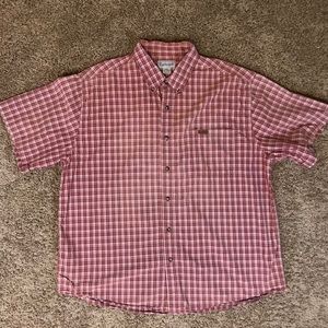 Carhartt | Plaid SS Button Down| Red Mens 2XL